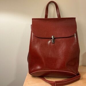 Women’s leather backpack